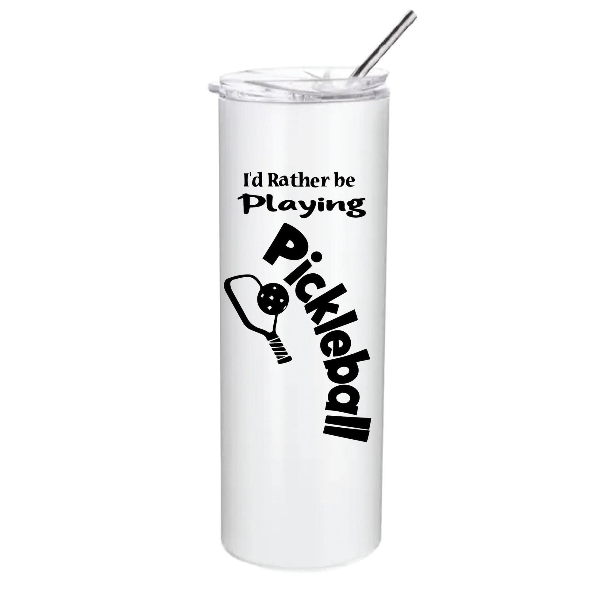 I'd Rather Be Playing Pickleball (Customizable) | Pickleball Tumbler | Fun Pickleball Gifts