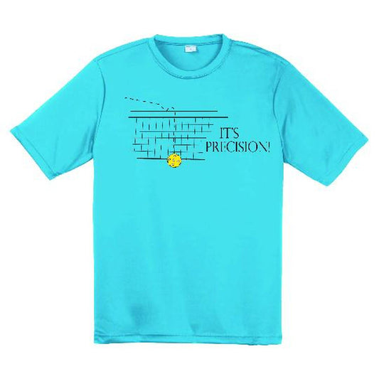 It's Precision | Clearance Men’s Short Sleeve Pickleball Performance T-Shirt | 100% Polyester
