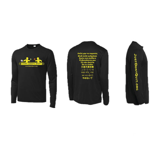 Just Don't Quit | Men's Long Sleeve Shirt | 100% Polyester