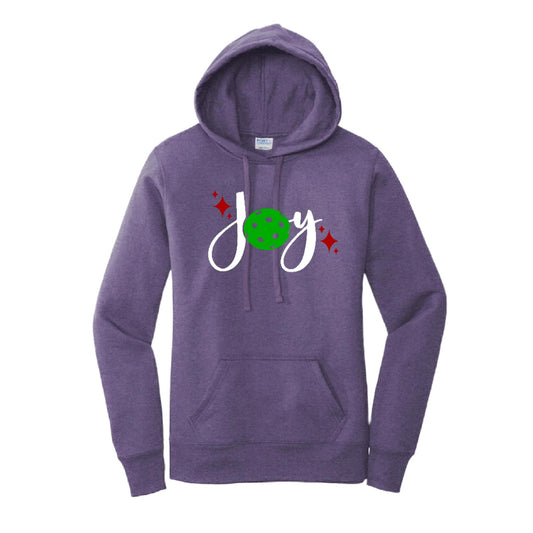 Joy | Women’s Fitted Hoodie Pickleball Sweatshirt | 50% Cotton 50% Poly Fleece