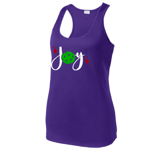 Joy | Women's Racerback Pickleball Performance Tank | 100% Polyester