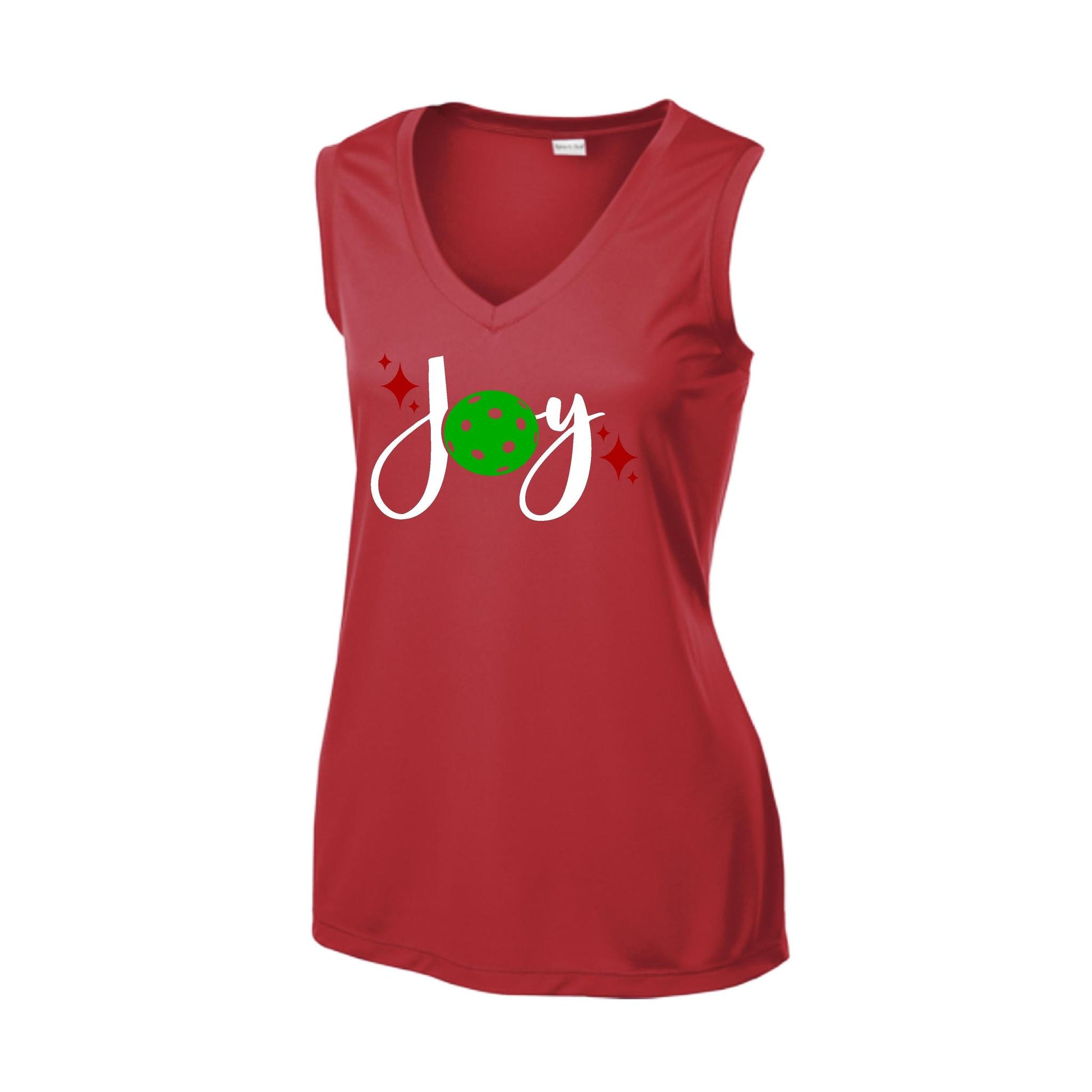 Joy | Women’s Sleeveless Pickleball Performance T-Shirt | 100% Polyester