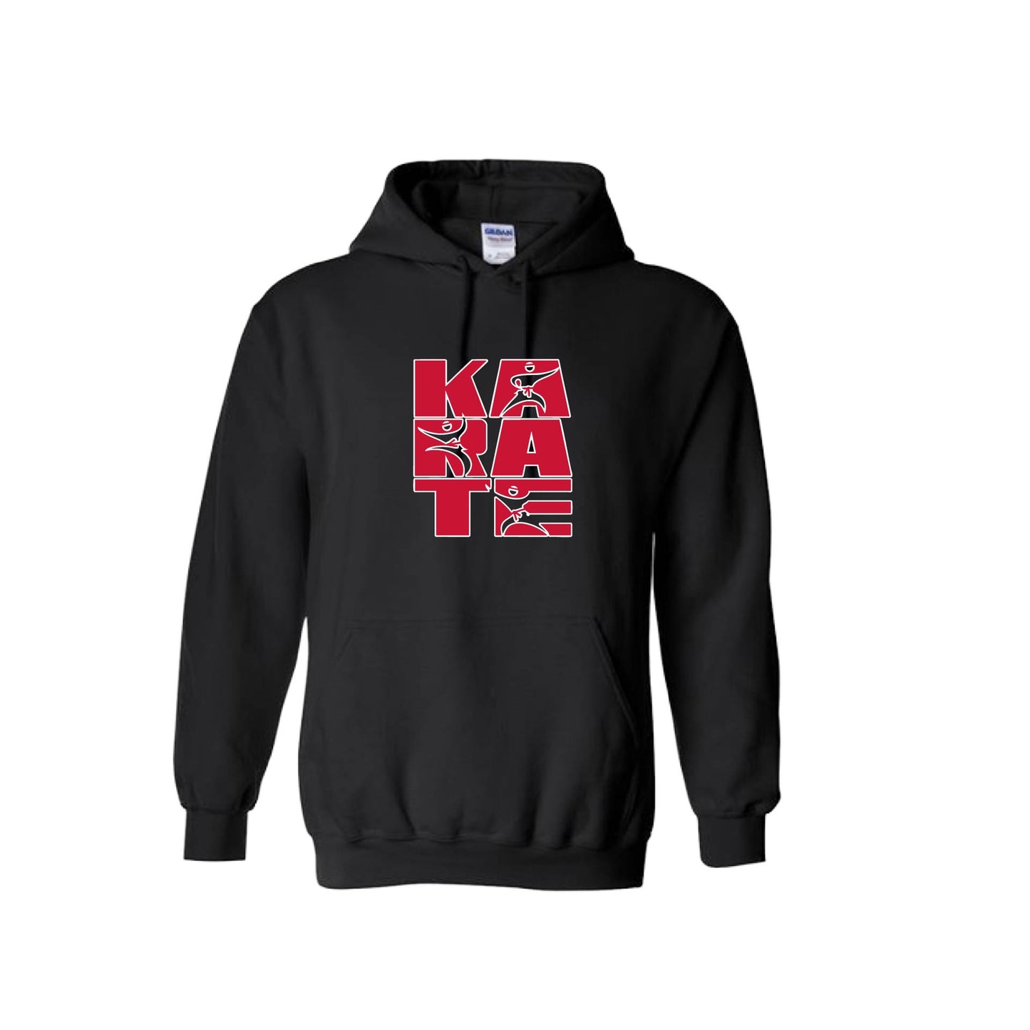 Karate Stacked | Unisex Hoodie Athletic Karate Sweatshirt | 50% Cotton/50% Polyester