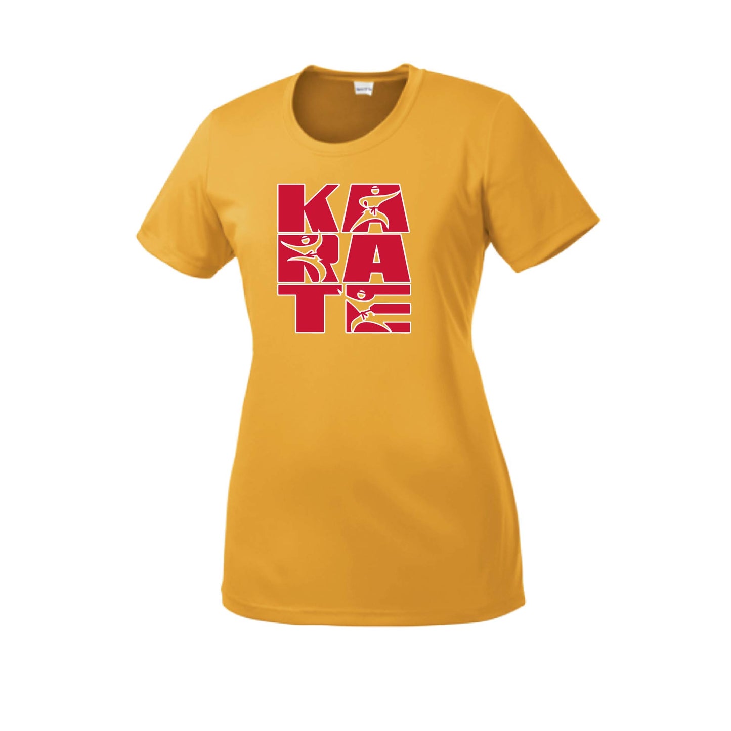 Karate Stacked | Women's Short Sleeve Karate Crewneck T-Shirts | 100% Polyester