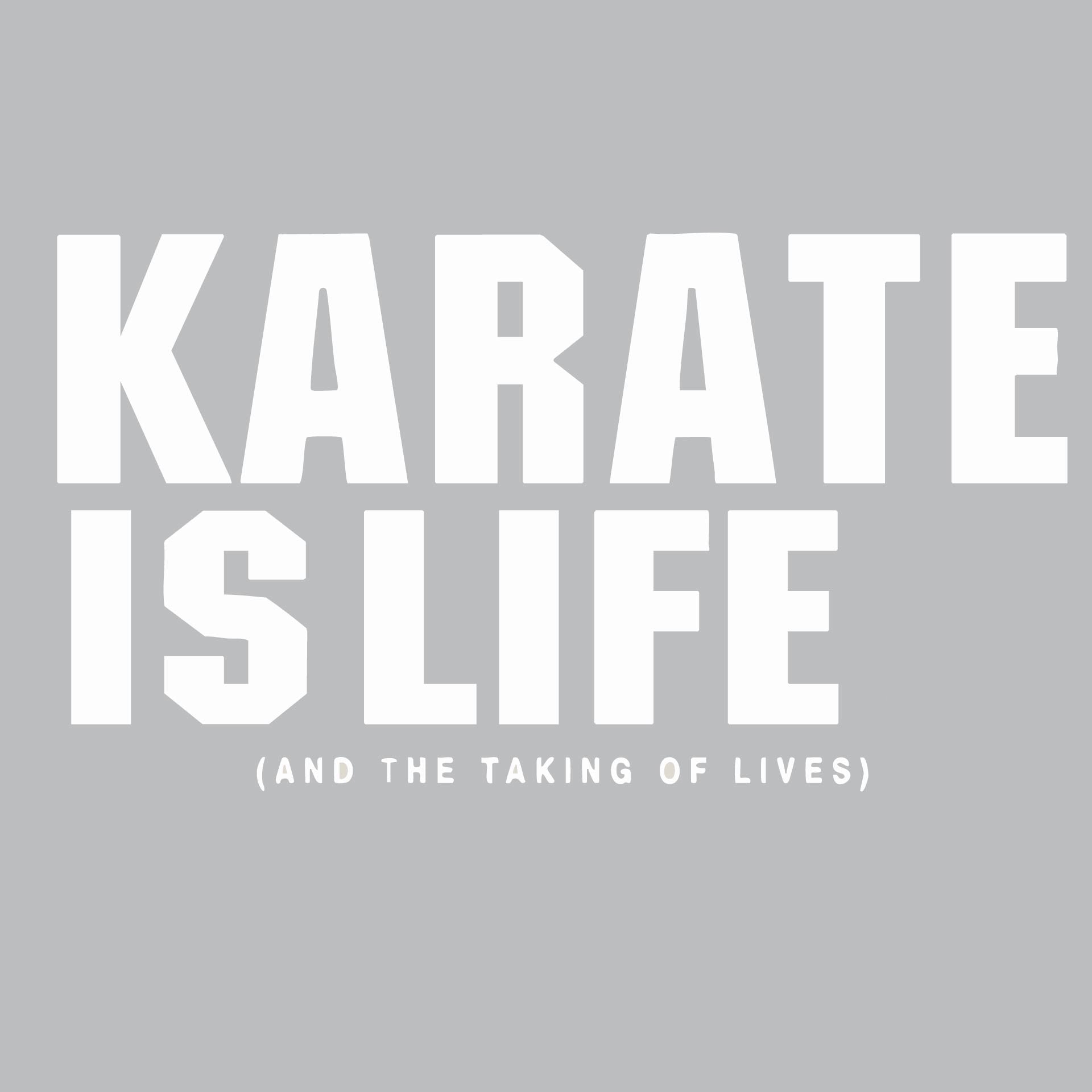 Karate is Life | Men's Long Sleeve Athletic Karate Performance T-Shirt | 100% Polyester