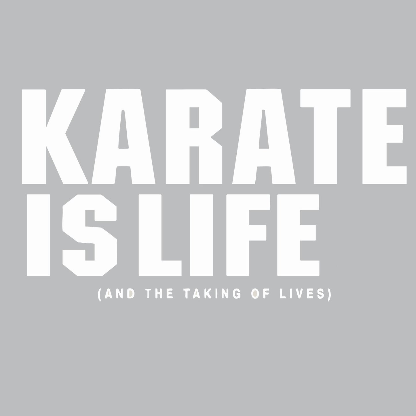 Karate is Life | Men's Sleeveless Athletic Karate Performance T-Shirt | 100% Polyester