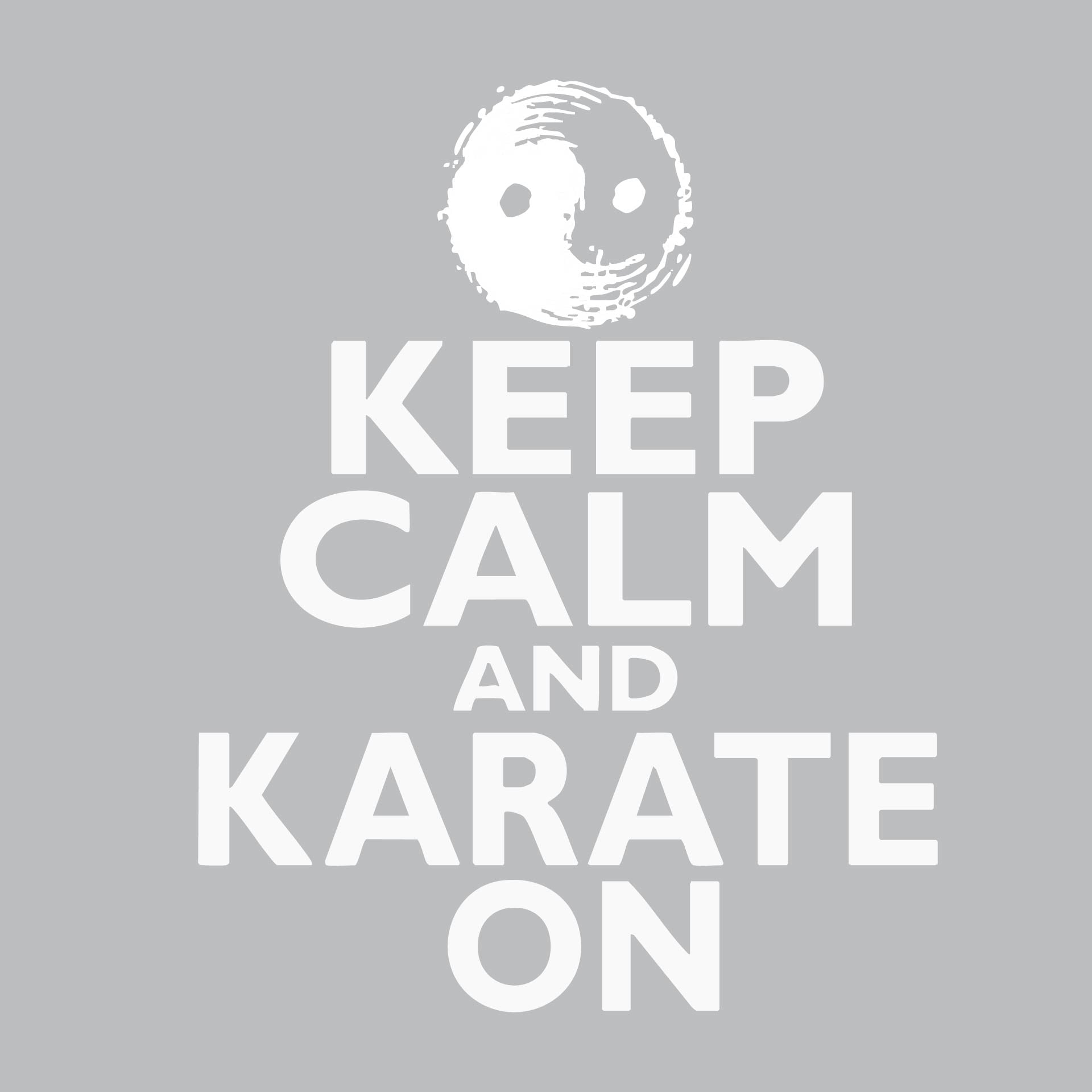 Keep Calm and Karate On | Men's Sleeveless Athletic Karate Performance T-Shirt | 100% Polyester