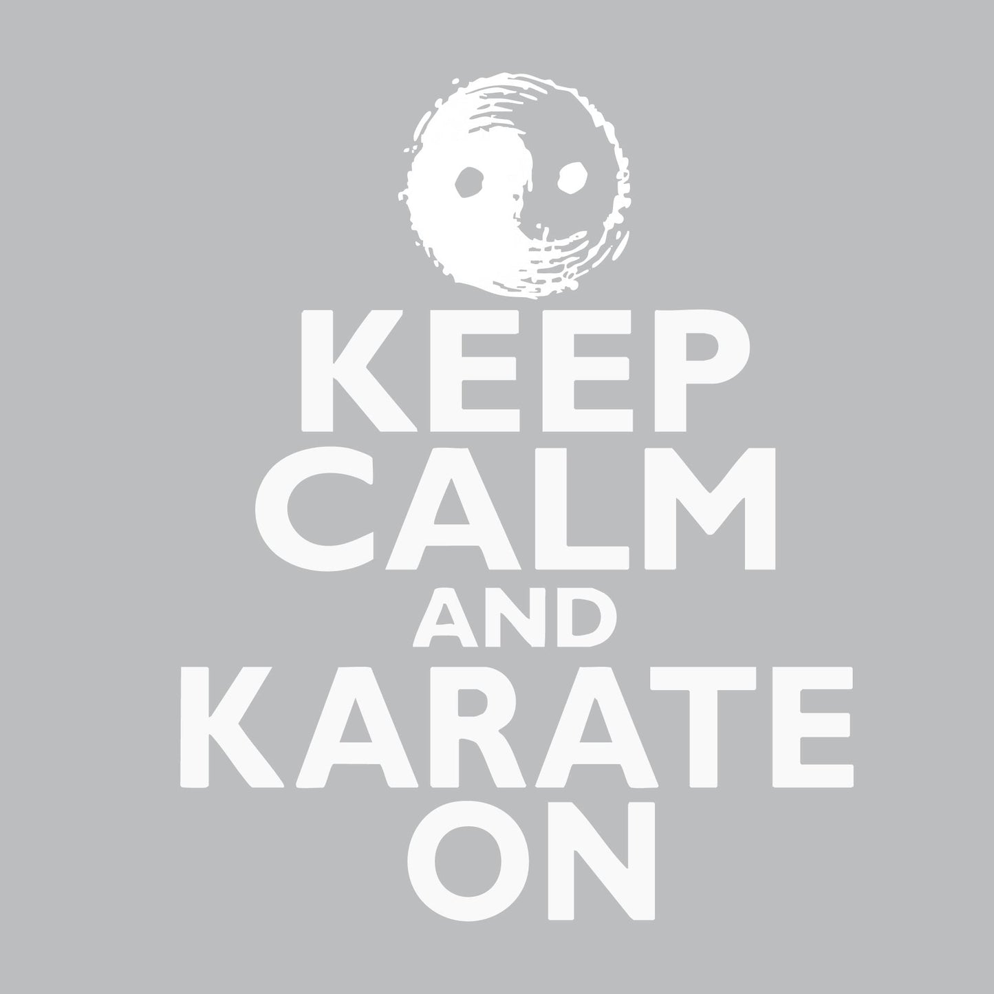 Keep Calm and Karate On | Youth Long Sleeve Karate Performance T-Shirts | 100% Polyester
