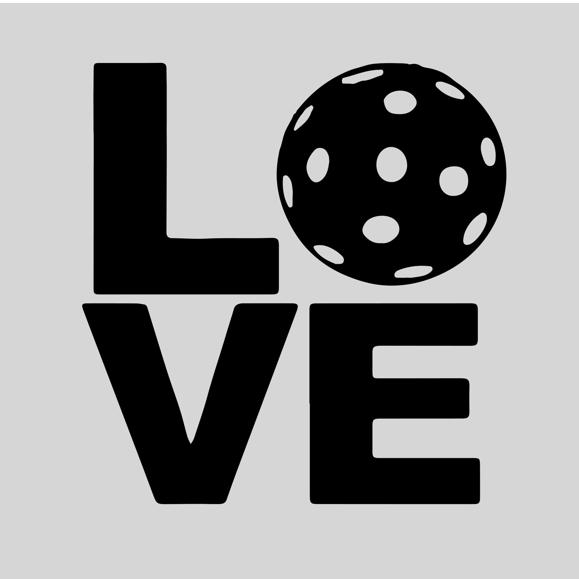 LOVE With Pickleball | Pickleball Car Decal And Pickleball Sticker | Customizable Color