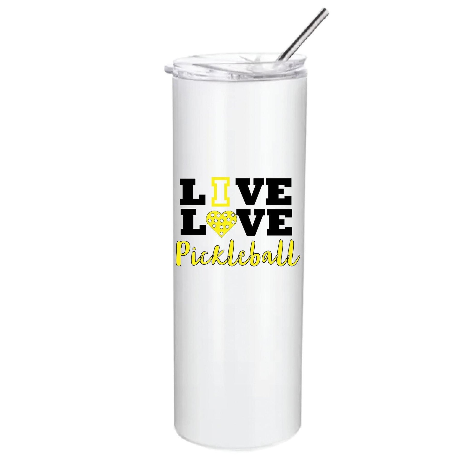 Live Love Pickleball (Customizable) | Pickleball Tumbler | Fun Pickleball Gifts