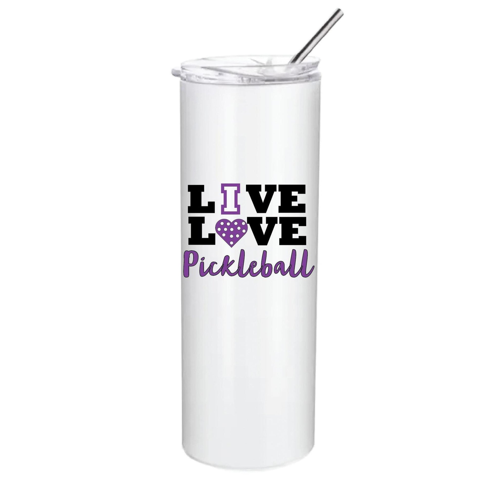 Live Love Pickleball (Customizable) | Pickleball Tumbler | Fun Pickleball Gifts