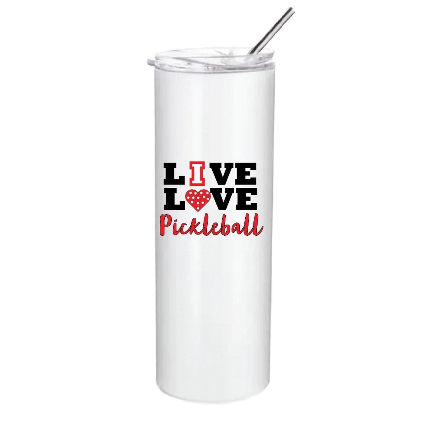 Live Love Pickleball (Customizable) | Pickleball Tumbler | Fun Pickleball Gifts