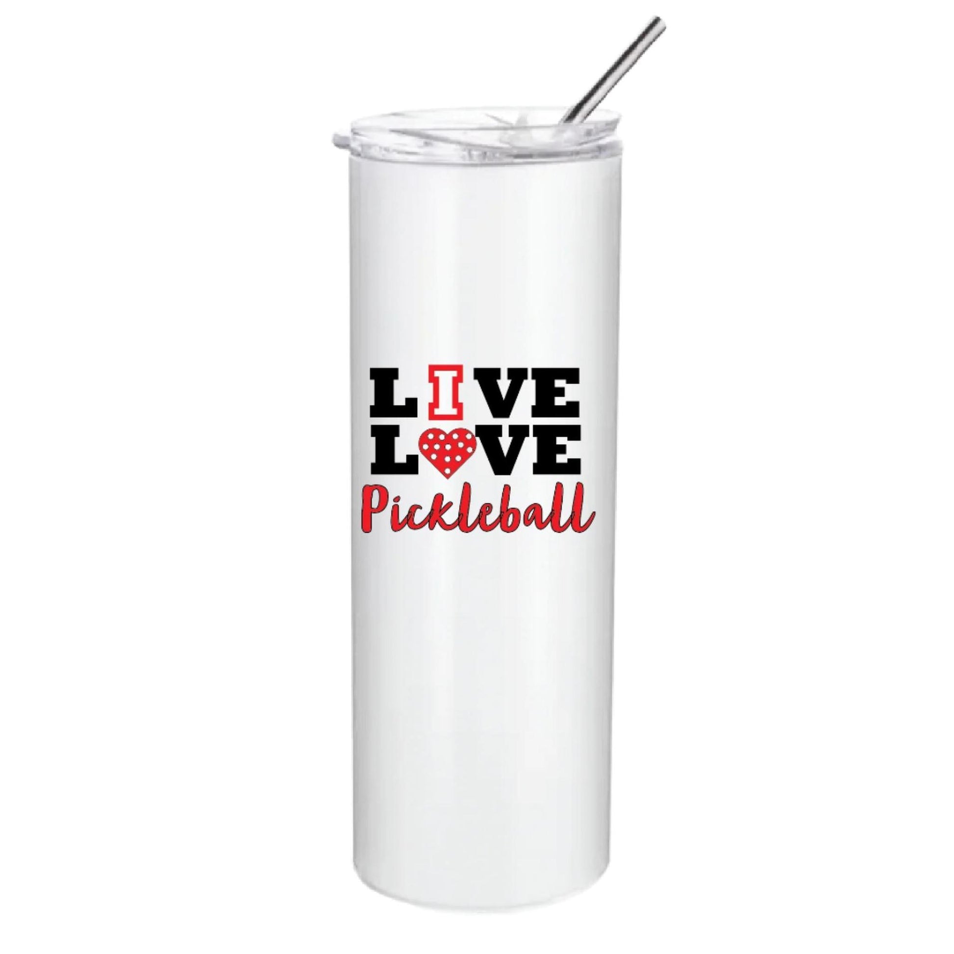 Live Love Pickleball (Customizable) | Pickleball Tumbler | Fun Pickleball Gifts