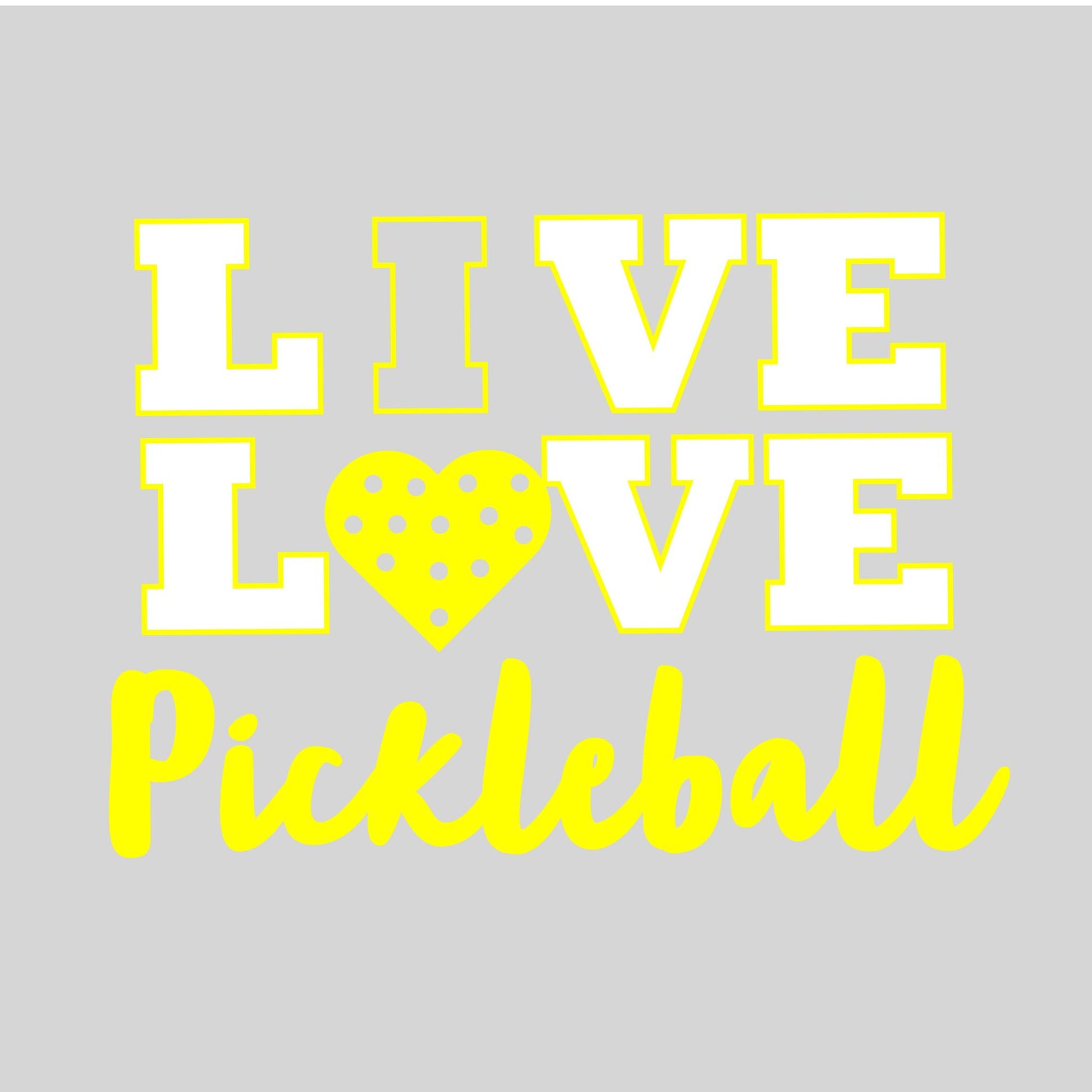 Live Love Pickleball | Pickleball Car Decal And Pickleball Sticker