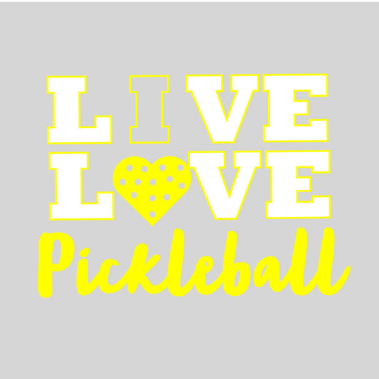 Live Love Pickleball | Pickleball Car Decal And Pickleball Sticker