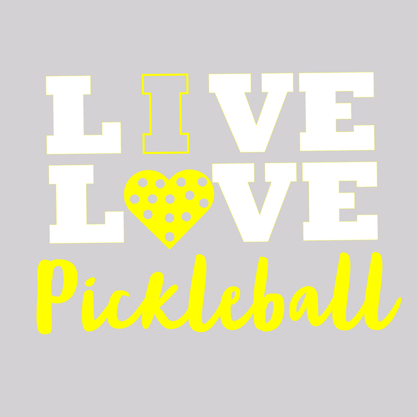 Live Love Pickleball | Women’s Cowl-Neck Hoodie Pickleball Sweatshirt | 55% Cotton 45% Poly Fleece