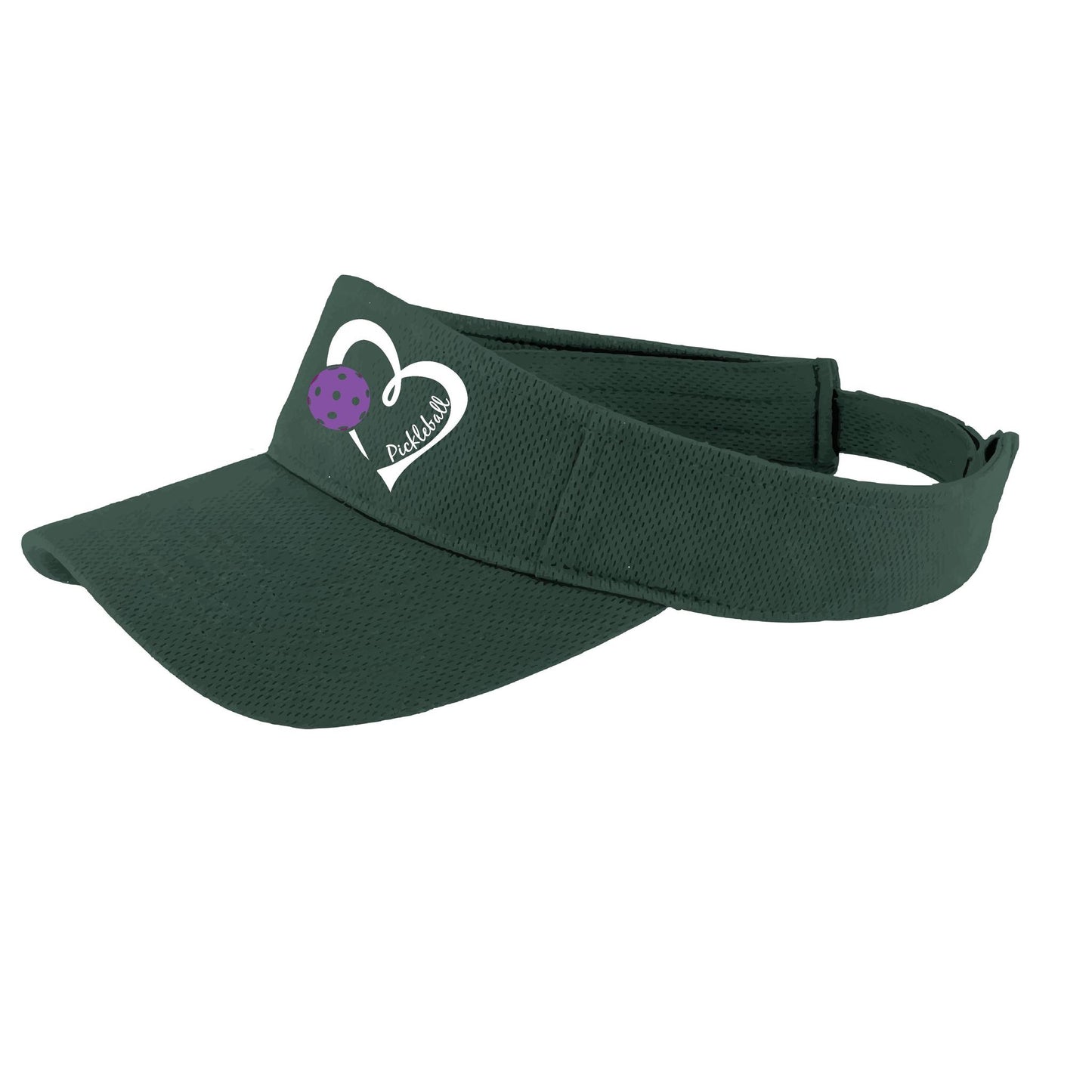 Love Pickleball (Pink) Custom | Pickleball Visors | Moisture Wicking 100% Polyester
