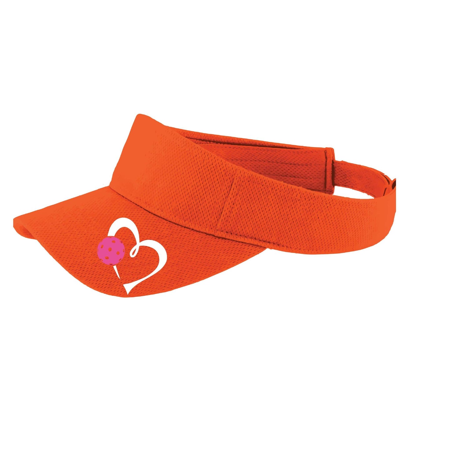 Love Pickleball (Pink) Custom | Pickleball Visors | Moisture Wicking 100% Polyester