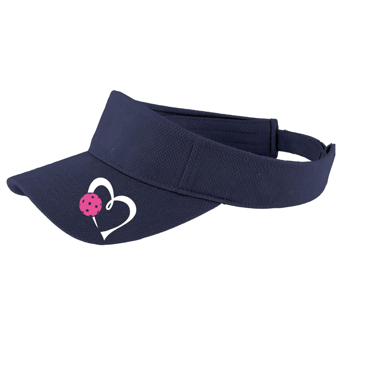Love Pickleball (Pink) Custom | Pickleball Visors | Moisture Wicking 100% Polyester