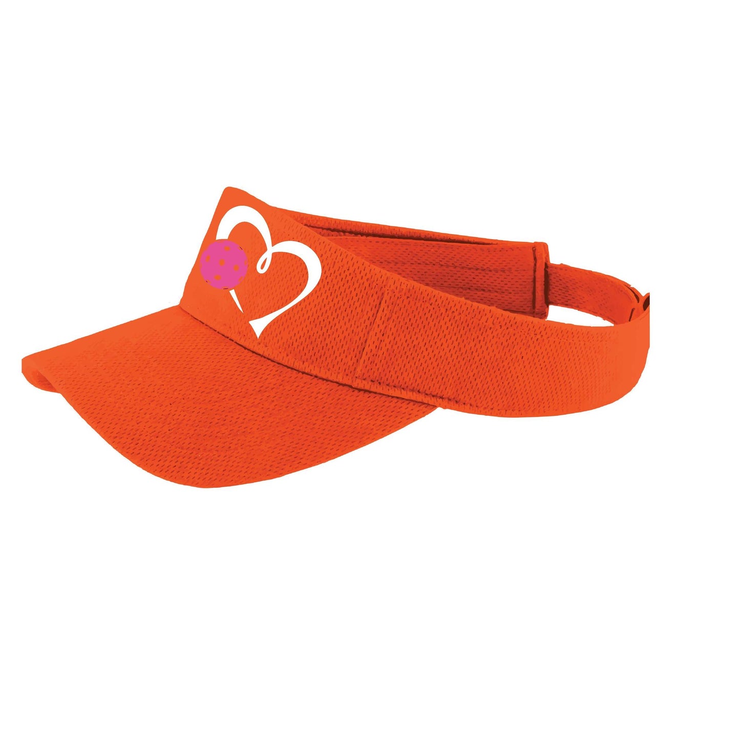 Love Pickleball (Pink) Custom | Pickleball Visors | Moisture Wicking 100% Polyester