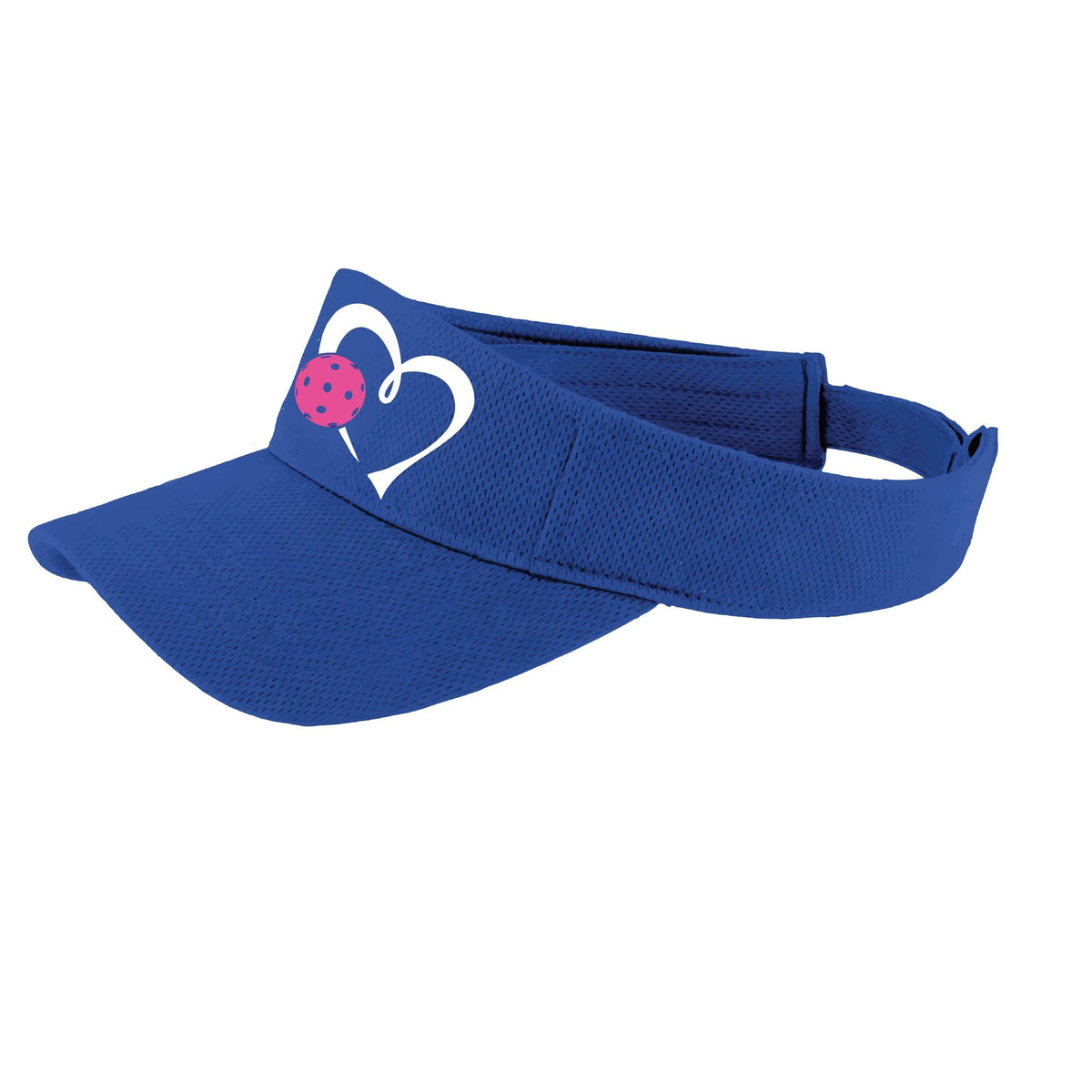 Love Pickleball (Pink) Custom | Pickleball Visors | Moisture Wicking 100% Polyester