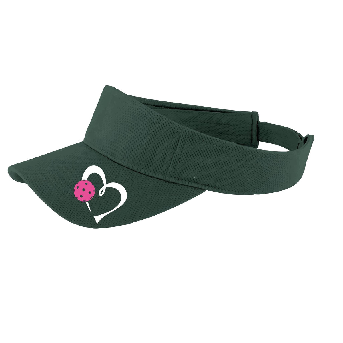 Love Pickleball (Pink) Custom | Pickleball Visors | Moisture Wicking 100% Polyester