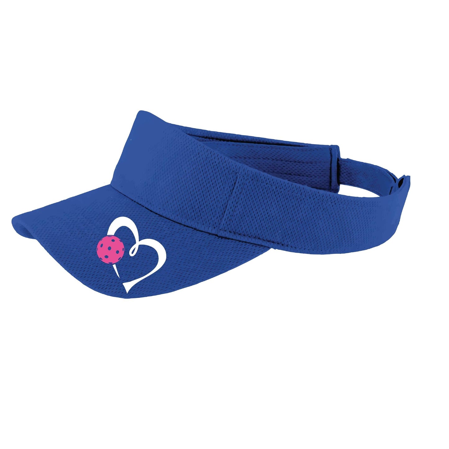 Love Pickleball (Pink) Custom | Pickleball Visors | Moisture Wicking 100% Polyester