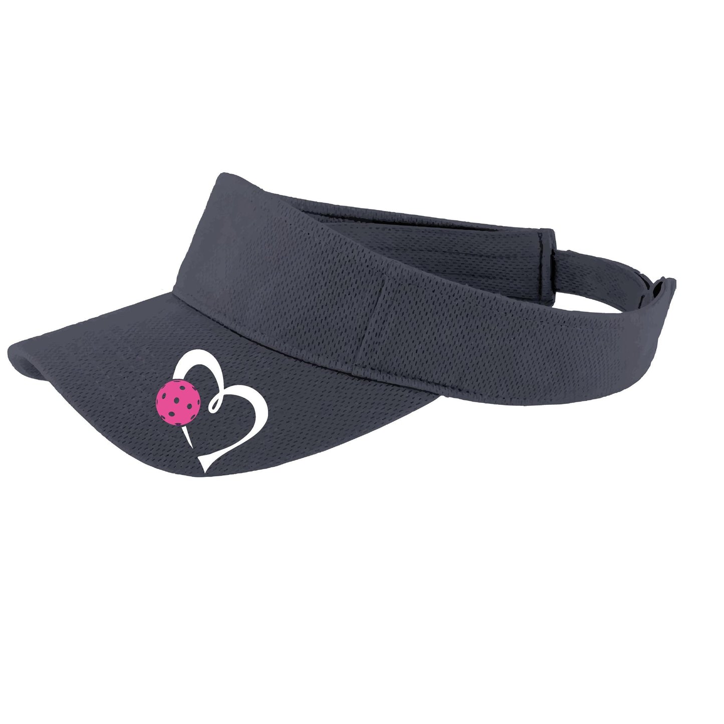 Love Pickleball (Pink) Custom | Pickleball Visors | Moisture Wicking 100% Polyester