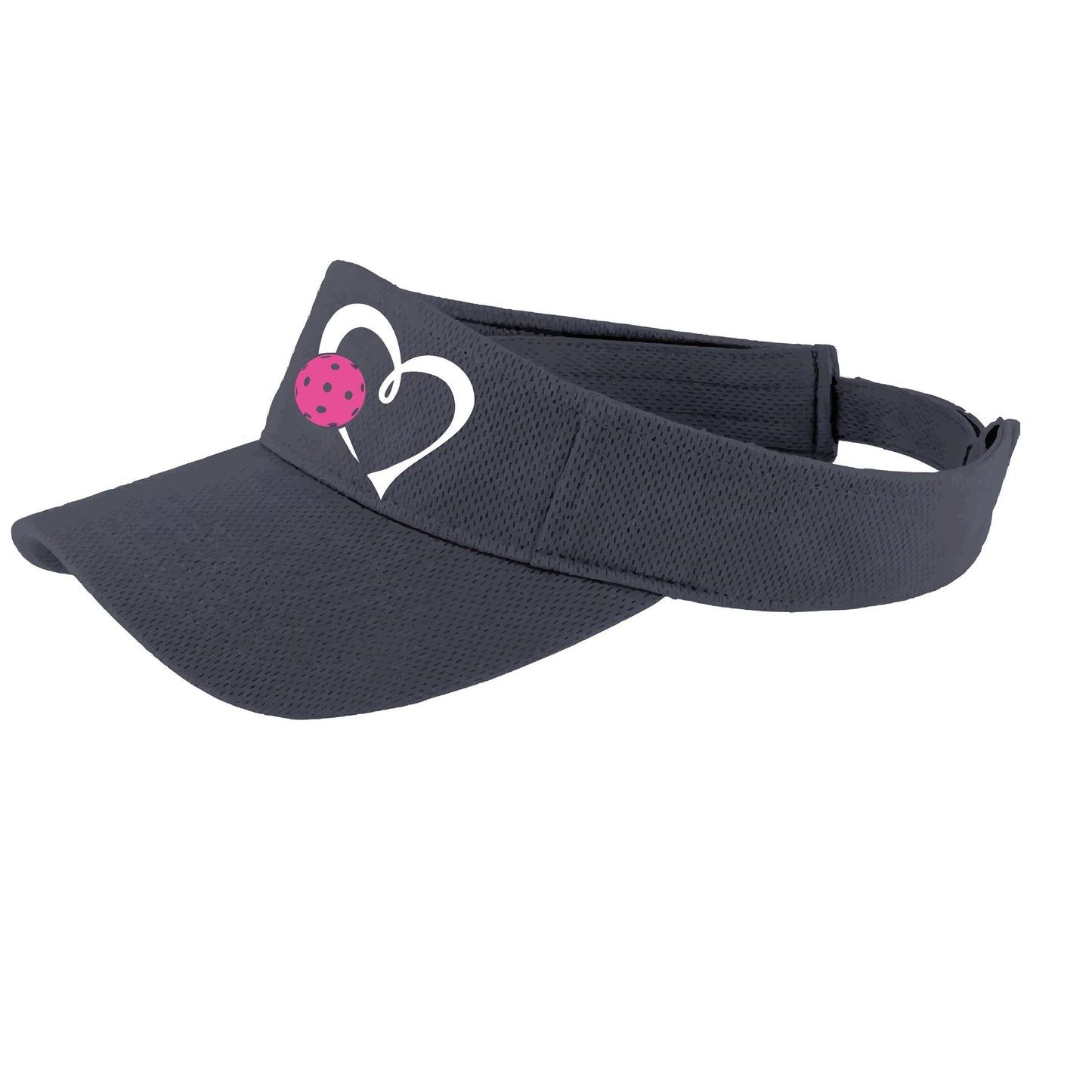 Love Pickleball (Pink) Custom | Pickleball Visors | Moisture Wicking 100% Polyester