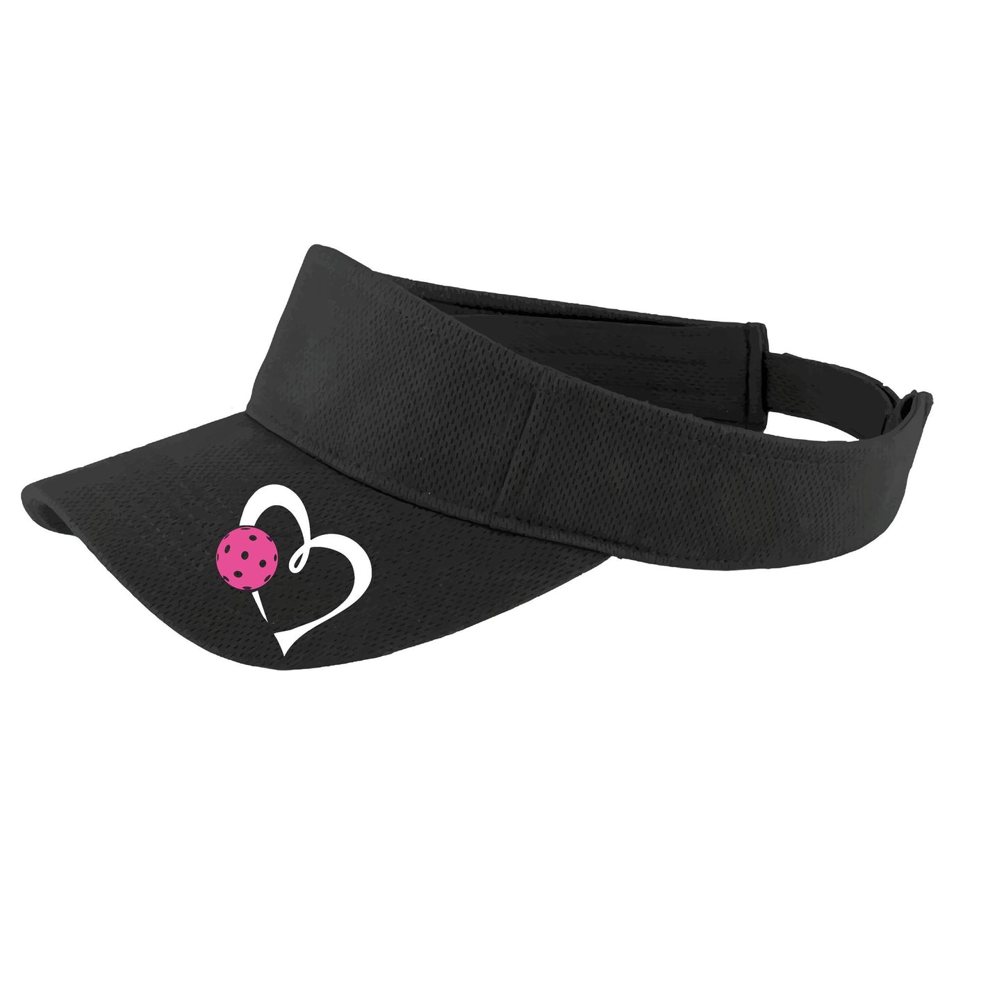 Love Pickleball (Pink) Custom | Pickleball Visors | Moisture Wicking 100% Polyester