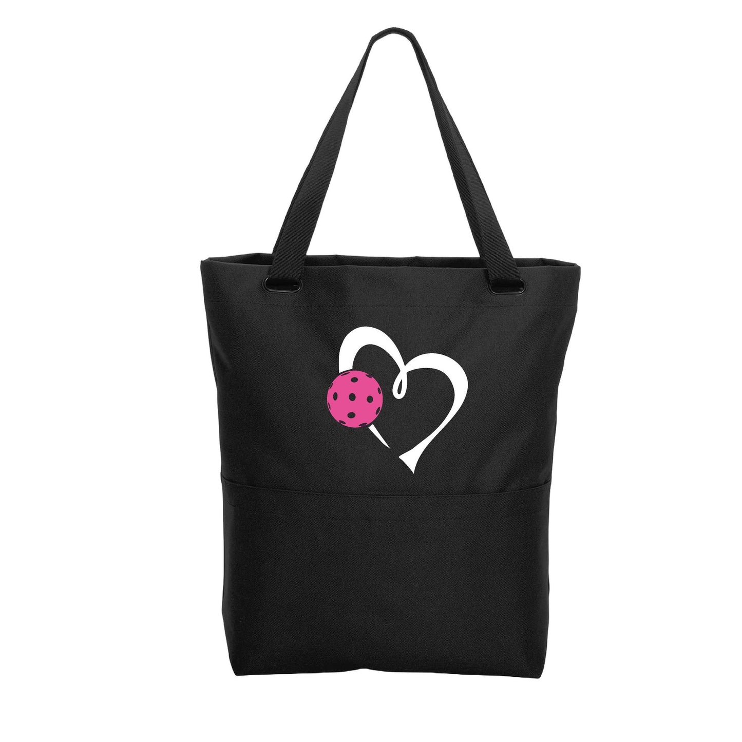 Love Pickleball (Pink Or Purple) | Pickleball Sports Convertible Tote Bag | Medium Size Court Tote Bag