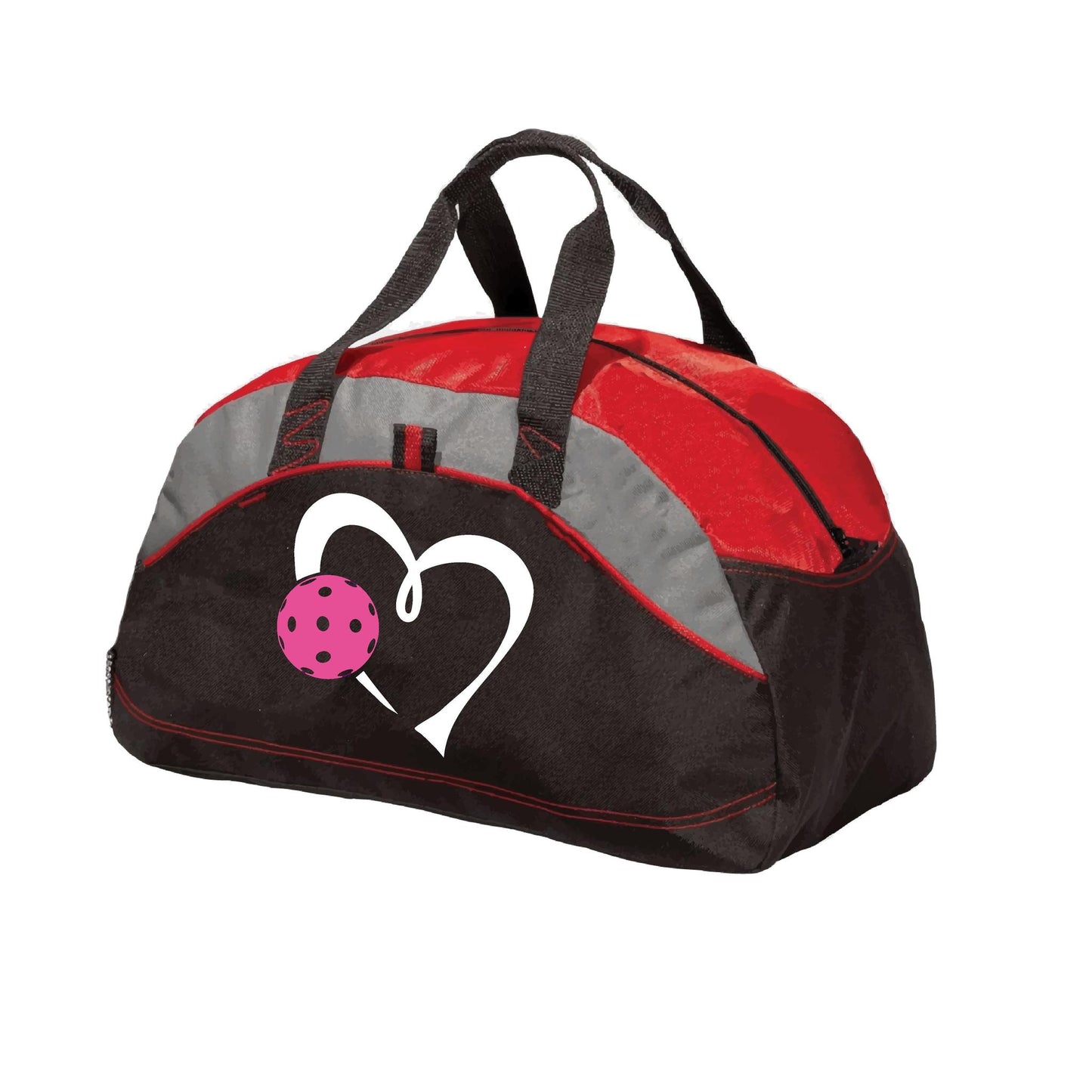 Love Pickleball (Pink) | Pickleball Sports Duffel | Medium Size Court Bag