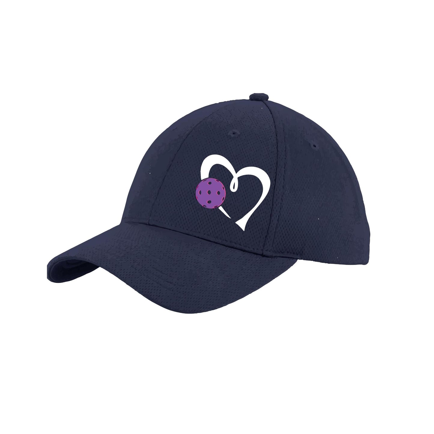 Love Pickleball (Purple) Custom | Pickleball Hat | Moisture-Wicking 100% Polyester