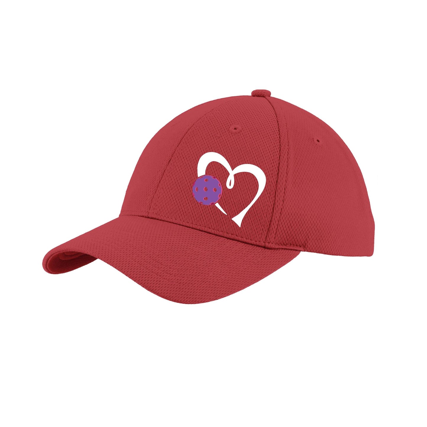 Love Pickleball (Purple) Custom | Pickleball Hat | Moisture-Wicking 100% Polyester