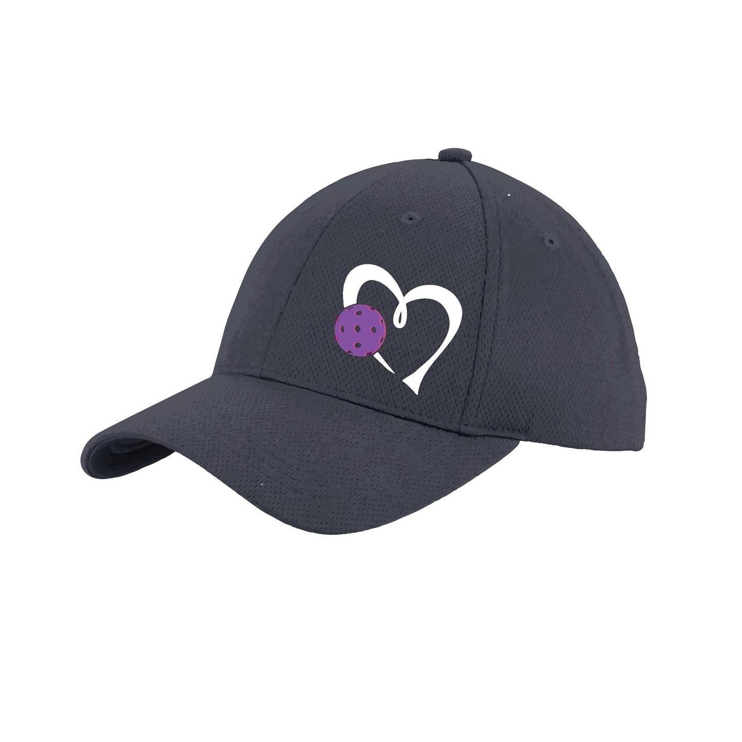 Love Pickleball (Purple) Custom | Pickleball Hat | Moisture-Wicking 100% Polyester