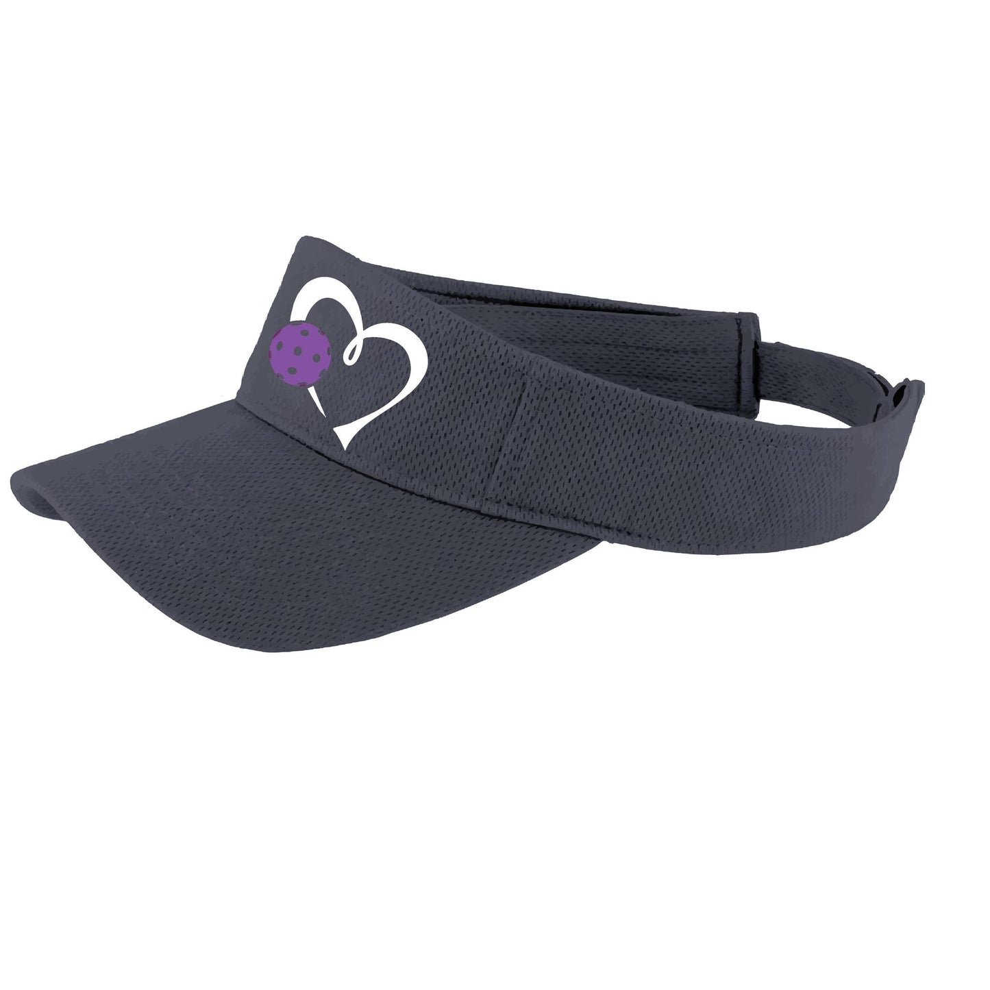 Love Pickleball (Purple) Custom | Pickleball Visors | Moisture Wicking 100% Polyester