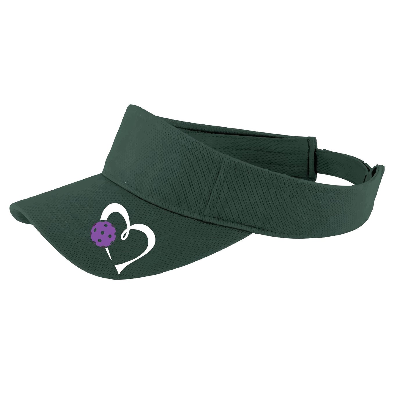 Love Pickleball (Purple) Custom | Pickleball Visors | Moisture Wicking 100% Polyester