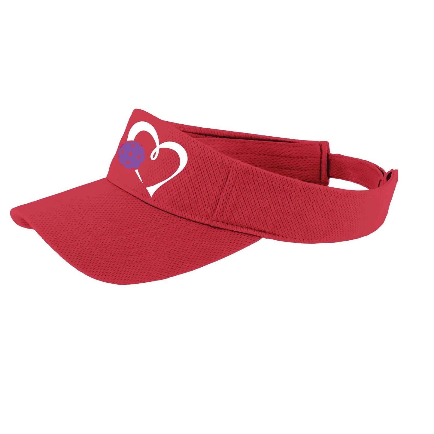 Love Pickleball (Purple) Custom | Pickleball Visors | Moisture Wicking 100% Polyester