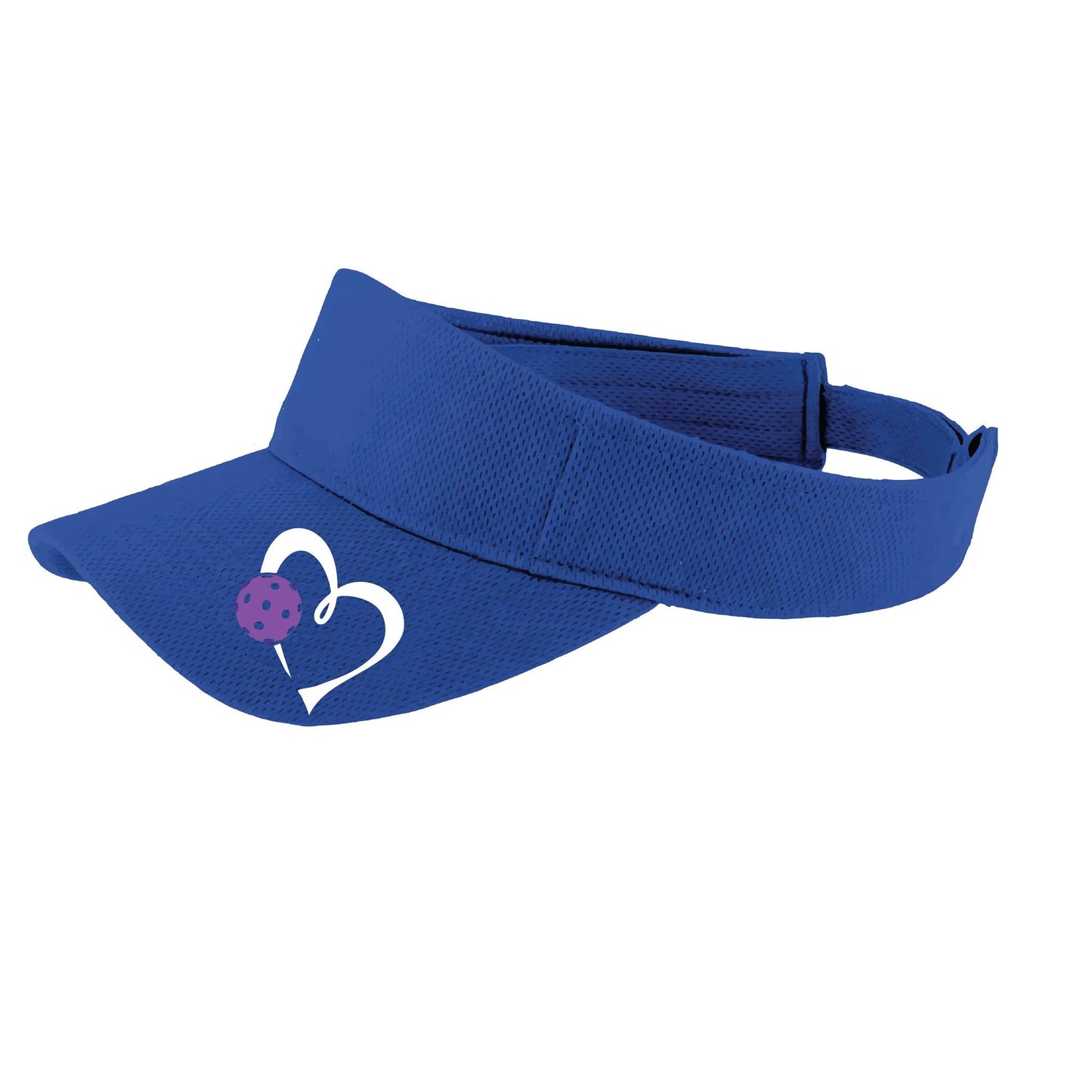 Love Pickleball (Purple) Custom | Pickleball Visors | Moisture Wicking 100% Polyester