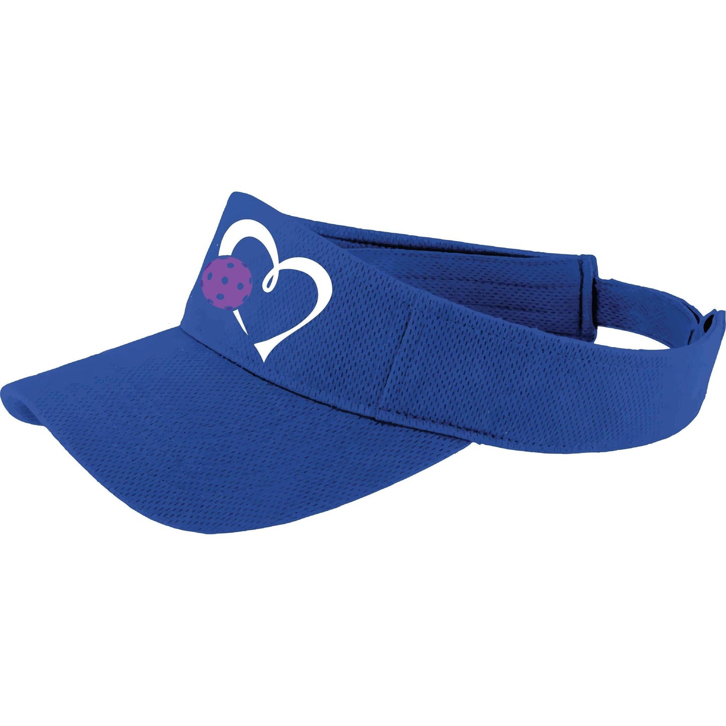 Love Pickleball (Purple) Custom | Pickleball Visors | Moisture Wicking 100% Polyester