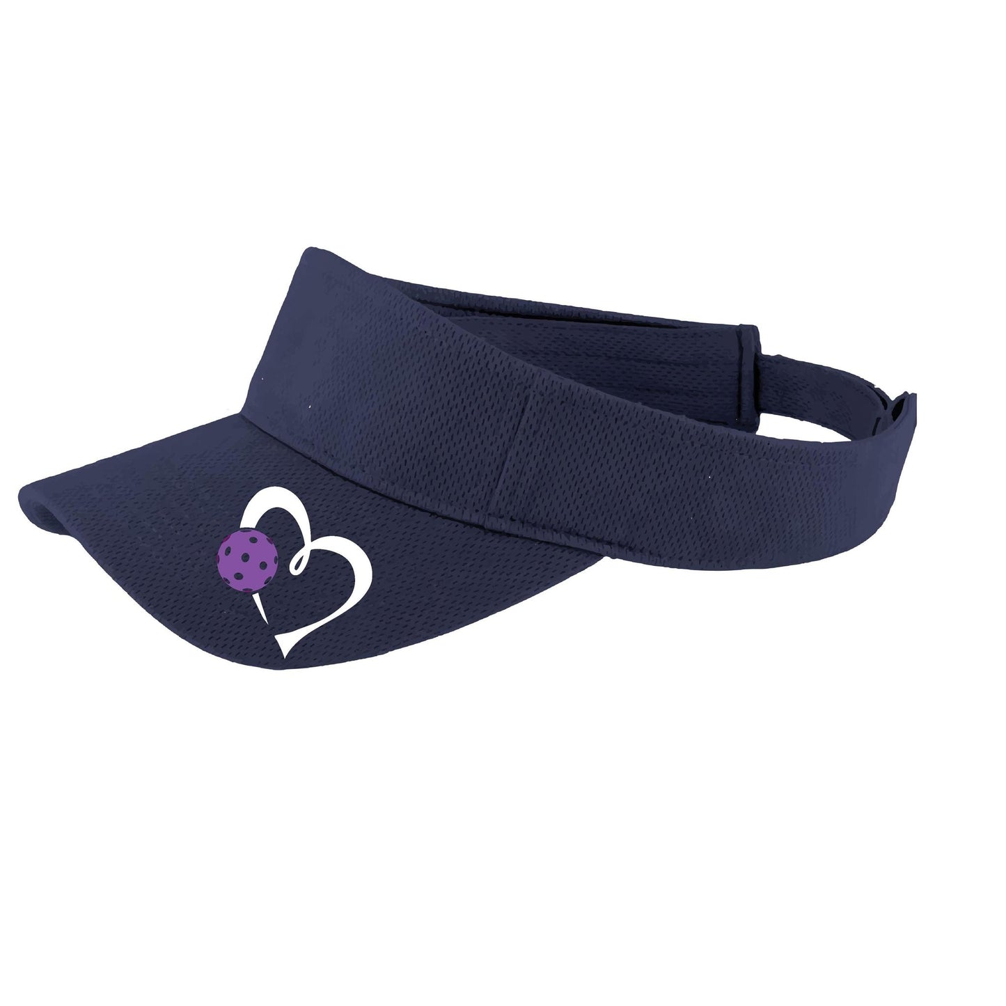 Love Pickleball (Purple) Custom | Pickleball Visors | Moisture Wicking 100% Polyester