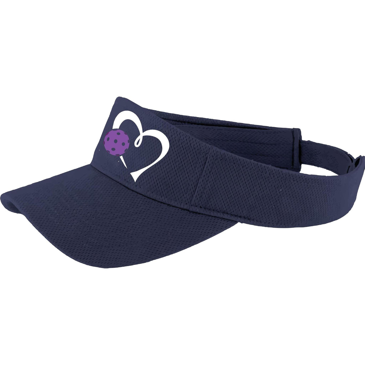 Love Pickleball (Purple) Custom | Pickleball Visors | Moisture Wicking 100% Polyester