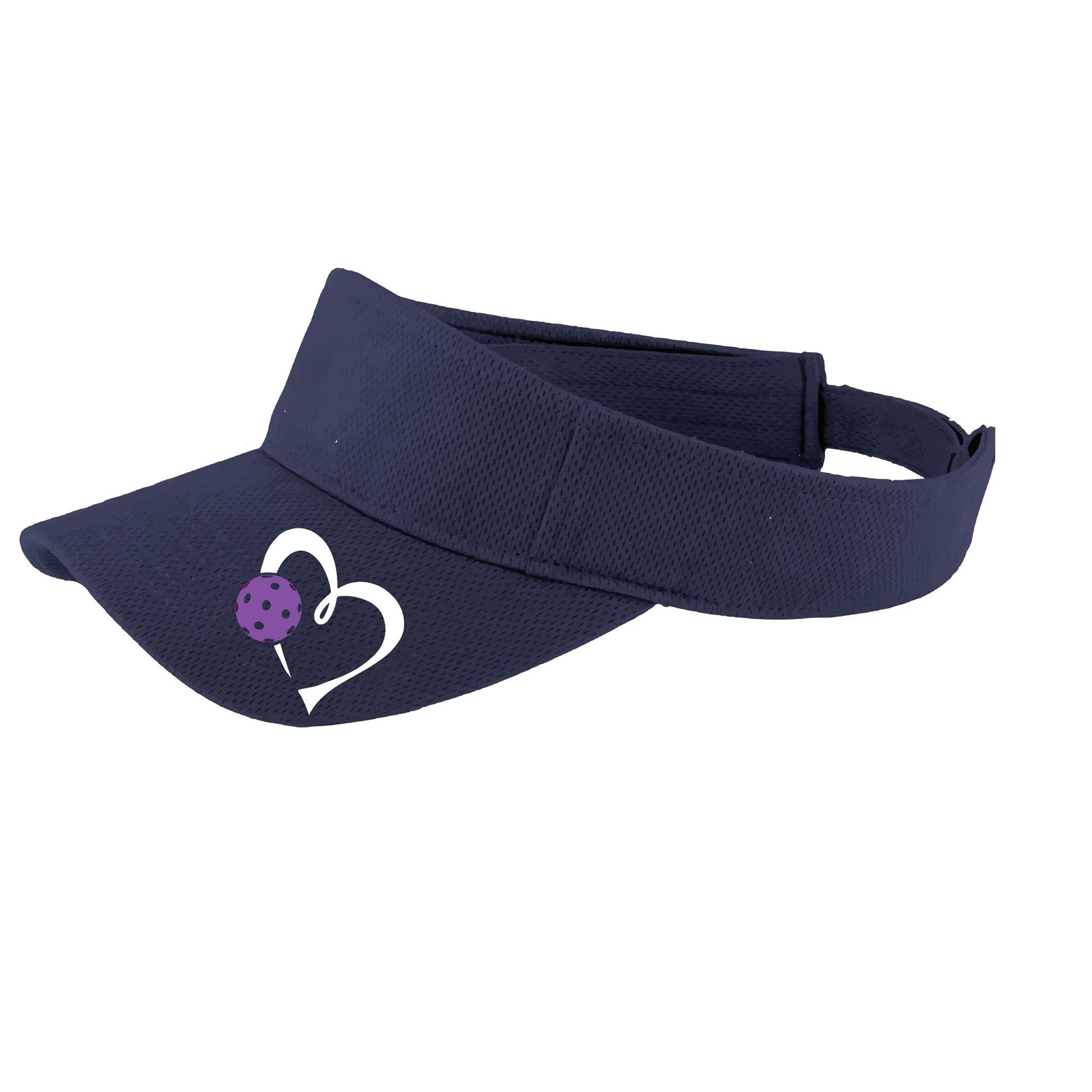Love Pickleball (Purple) Customizable | Pickleball Visors | Moisture Wicking 100% Polyester