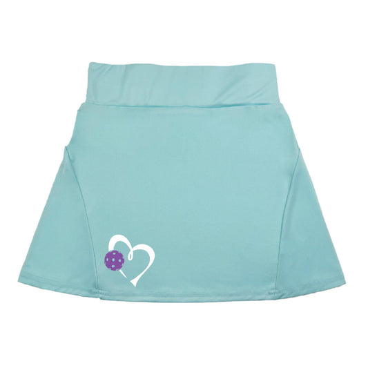 Love Pickleball (Purple) | Women's Flirty Pickleball Skort