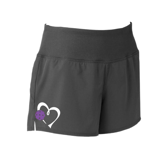 Love Pickleball (Purple) | Women's Pickleball Shorts