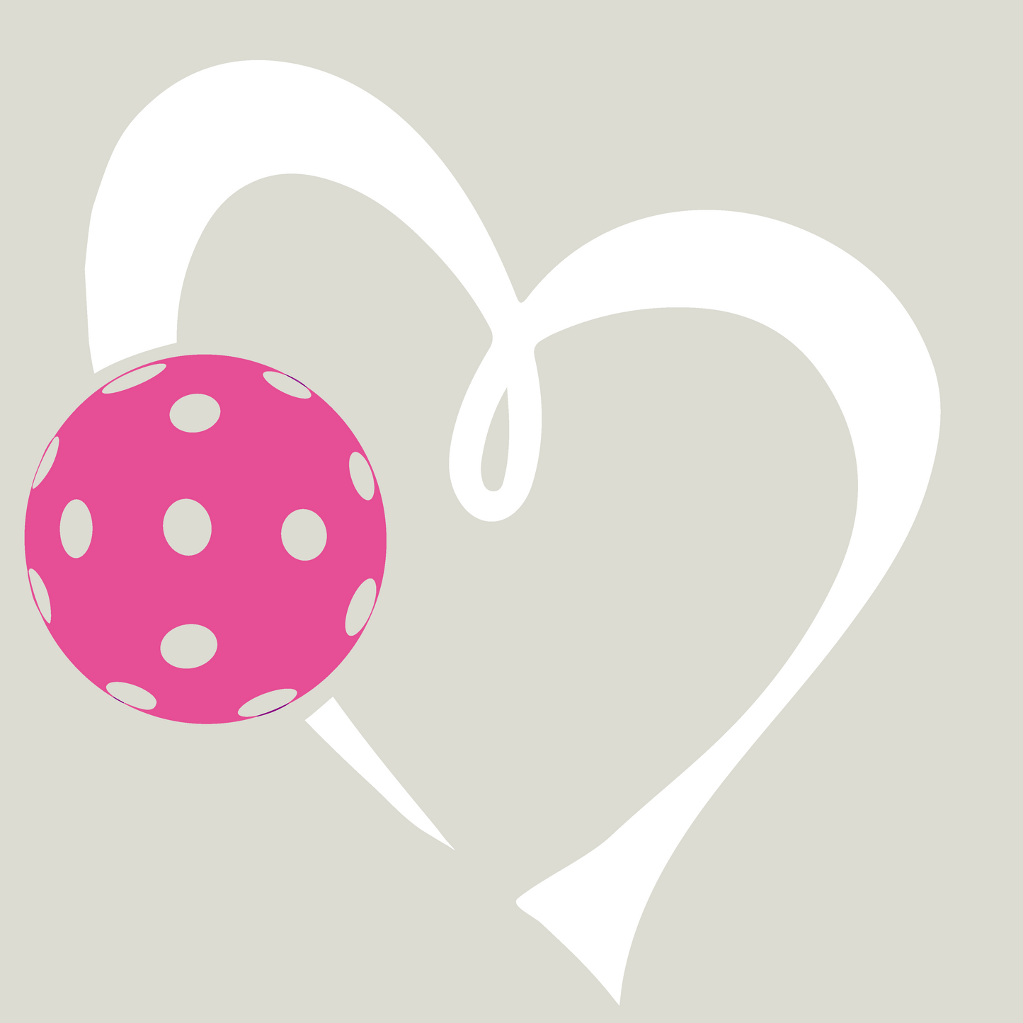 Love Pickleball Heart (Pink) | Pickleball Headband | 100% Polyester