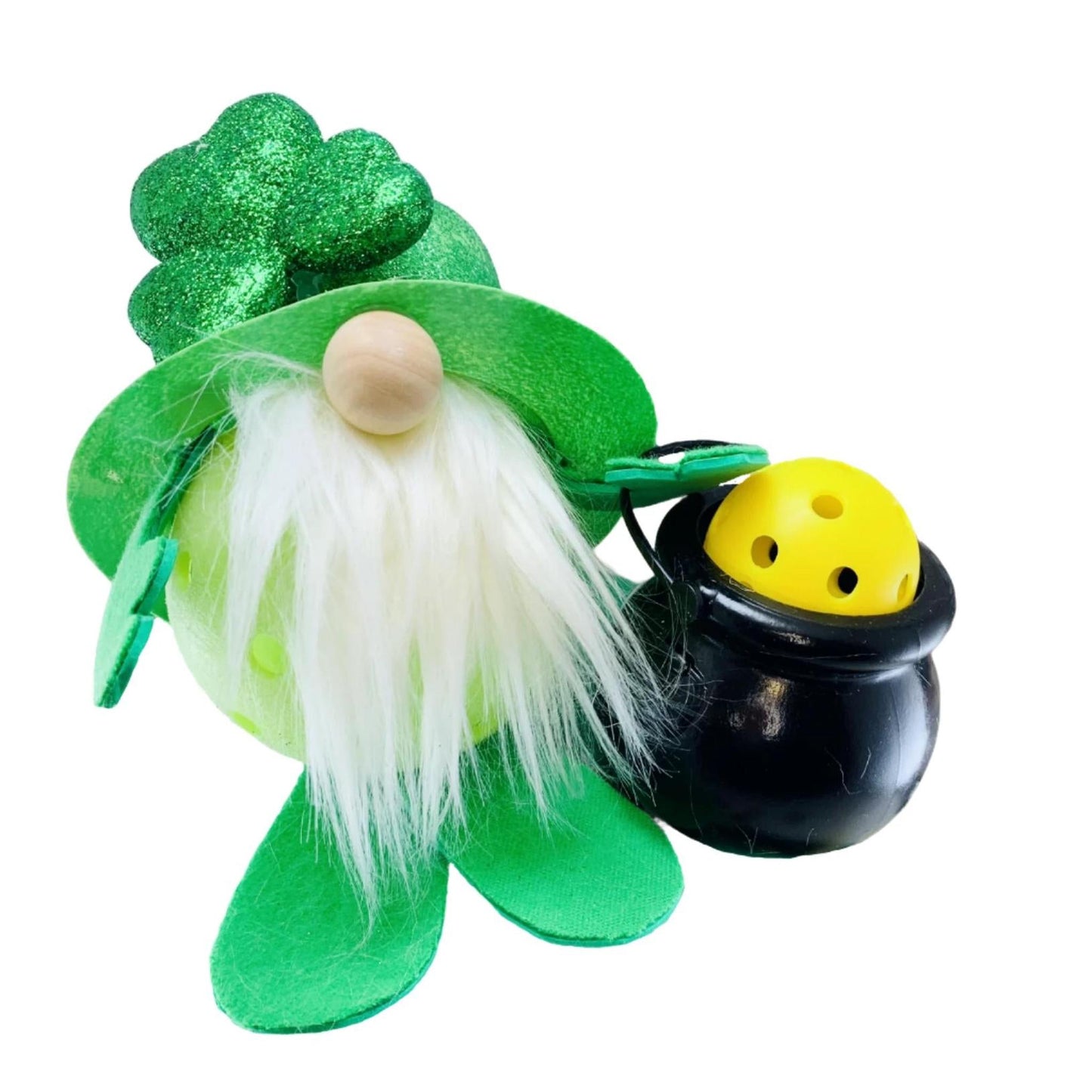 Lucky The Pickleball Gnome | Pickleball St. Patty's Gifts And Decor