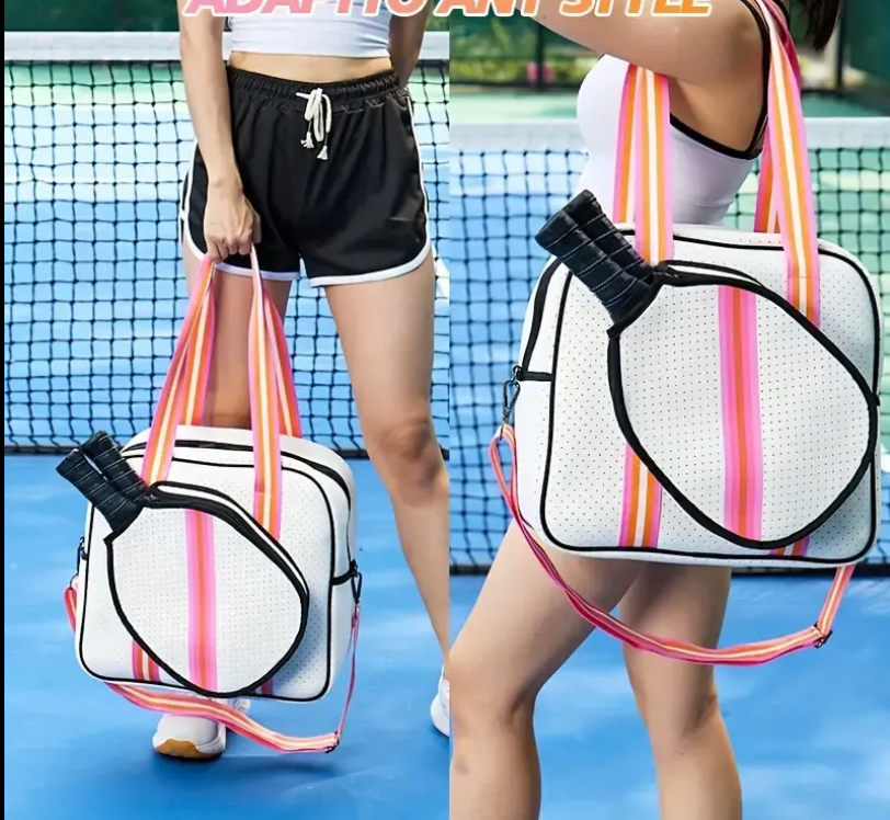 Posh Perfect Pickleball Bag | Personalized Pickleball and Paddle Sports Bag | Large Size Court Tote Bag