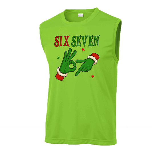67 Grinch | Men's Sleeveless Athletic Performance T-Shirt | 100% Polyester