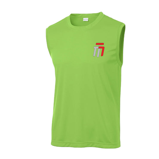 Trumotion (Pocket Design) | Men's Sleeveless Athletic Karate Performance T-Shirt | 100% Polyester